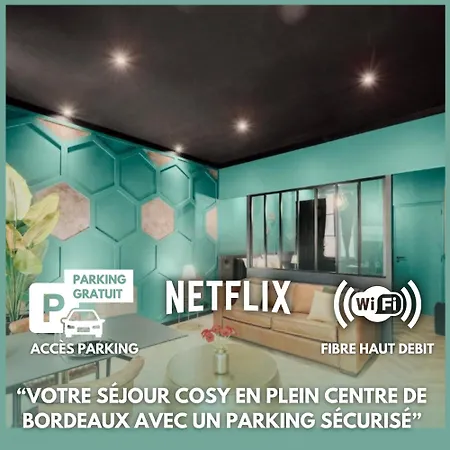 Apartment Free Parking - Self Checkin - Wifi - Netflix - Center - Le Coste By Superbordeaux