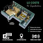 Apartmán 1-bedroom With Parking, Netflix And High-speed Wi-fi